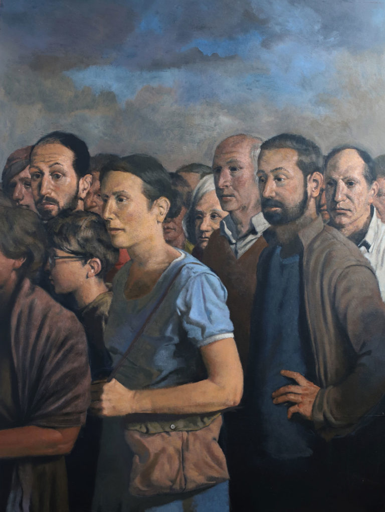 La foule — 120 x 90 cm