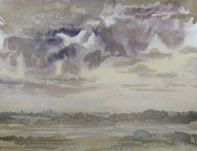 Brumes matinales — 33 x 44 cm