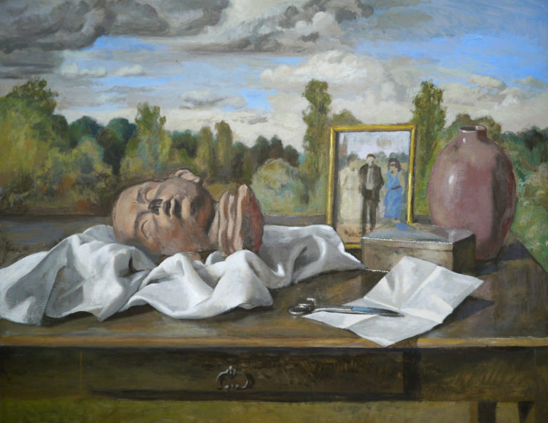 Nature morte à la tête renversée — 70 x 90 cm