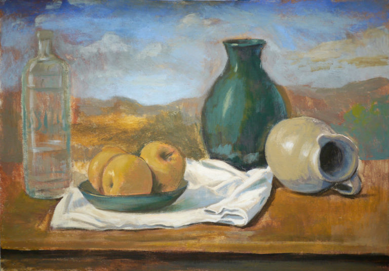 Nature morte au pichet renversé — env. 40 x 60 cm